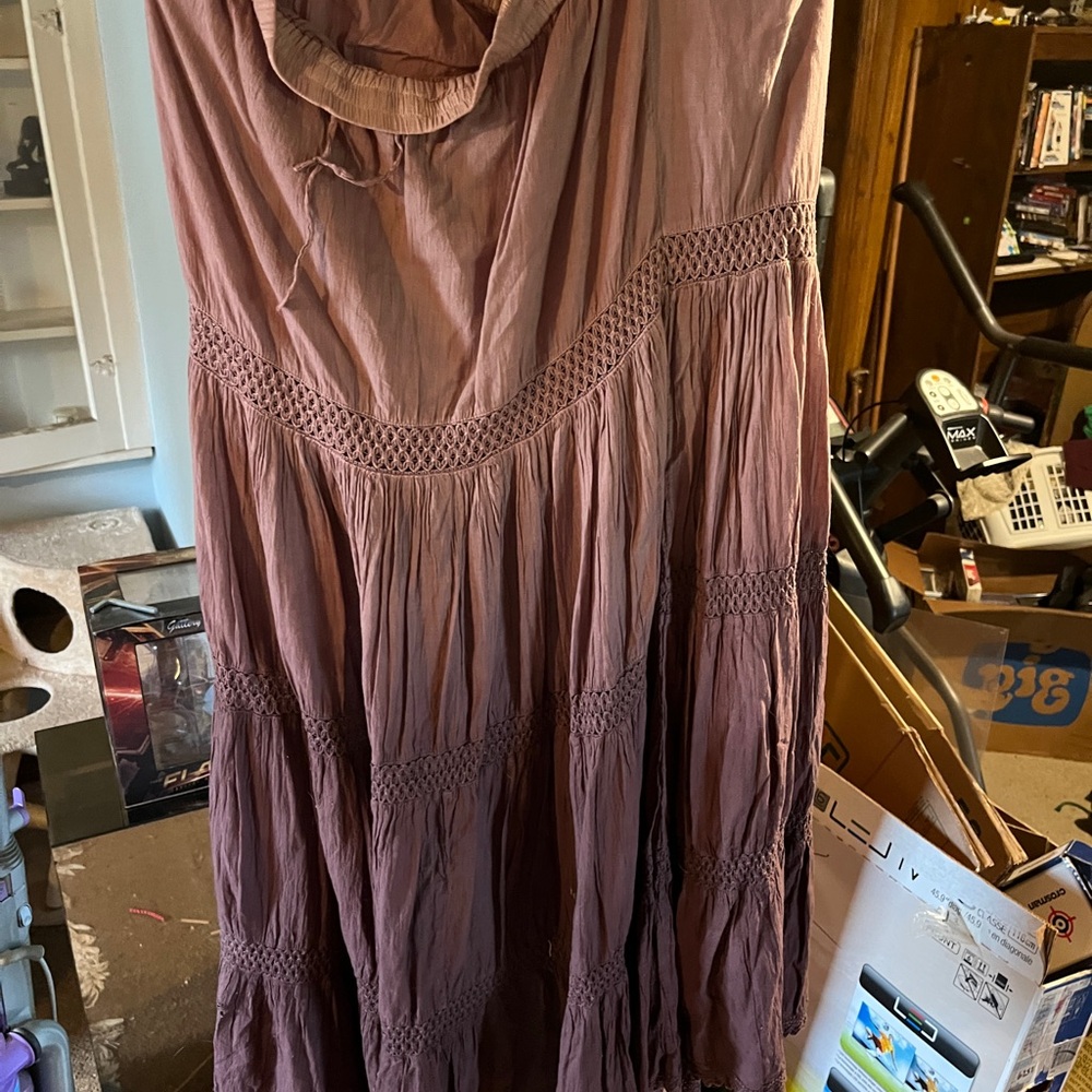 Purple Bohemian Maxi Dress